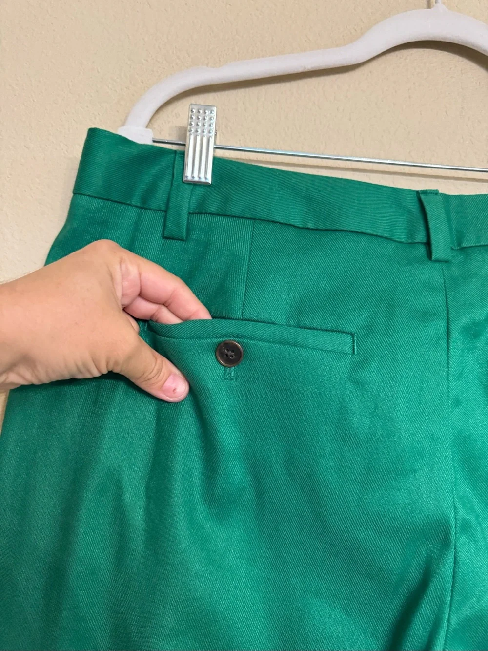 Banana Republic Avery Ankle Linen Blend Pants Women's 12 Forest Green NWT $98